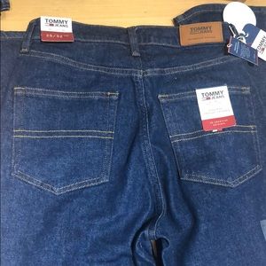 Tommy Hilfiger high rise straight cropped jeans